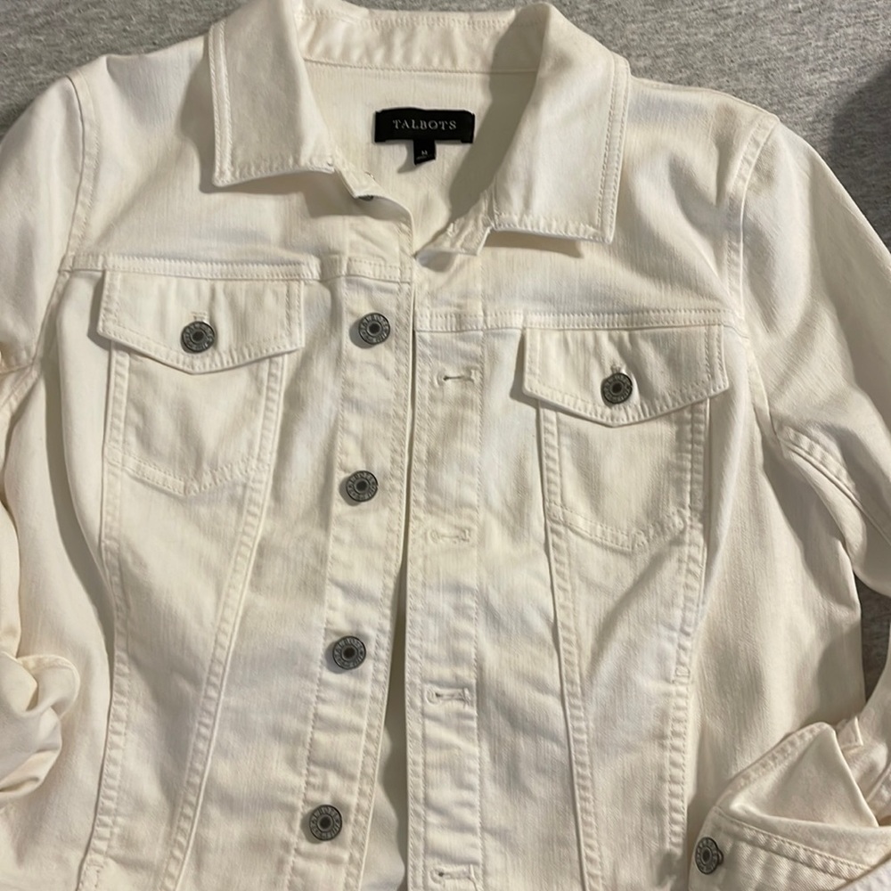 White denim jacket